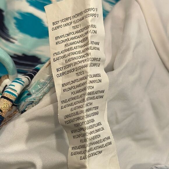 La Blanca Women’s Off Shoulder Patterned Swimsuit - Size 4 - Picture 6 of 7